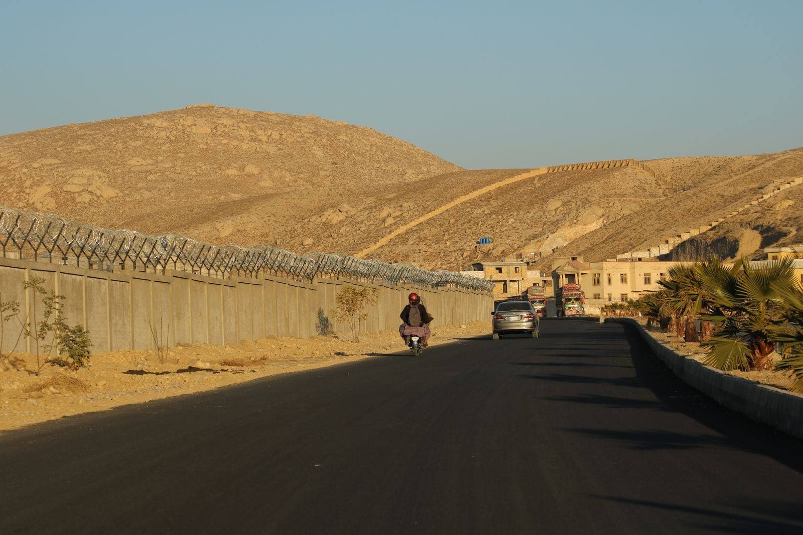 A road through the mountains near Quetta